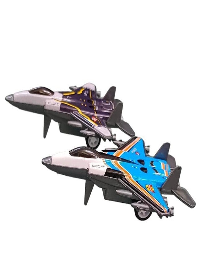 Qwick Click Mini Fighter Jets Set for Kids | Push and Go Unbrekable Friction Powered Airplane Model Set Toys | Ideal Gift Or Return Gifts for Kids (6) - Image 4